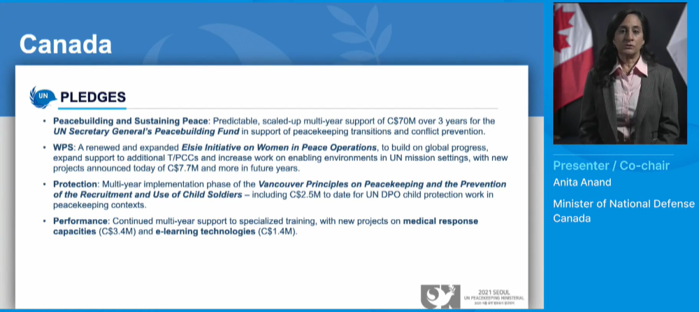 Canada Pledge Seoul Peacekeeping Ministerial Anand2 1000x446 7Dec2021