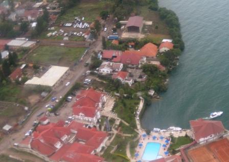 View of Lake Kivu shoreline