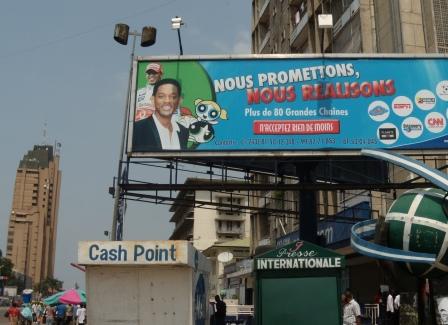 Back in Kinshasa before leaving, the signs of the global culture are there: Will Smith, ESPN, CNN, etc